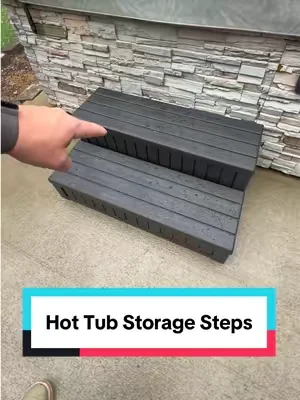 Wanna upgrade from those junky hot tub steps! #hottub #hottubtiktoks #patioseason #tiktokshopcreatorpicks #dealsforyoudays 