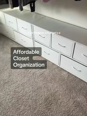 Right now there is a coupon you can apply at checkout too! Not sure how long the deal will last, but this is such a great find that leaves you feeling organized 🙌🏻 #organizedhome #organizedcloset #closetorganization #dresser #affordableorganization 