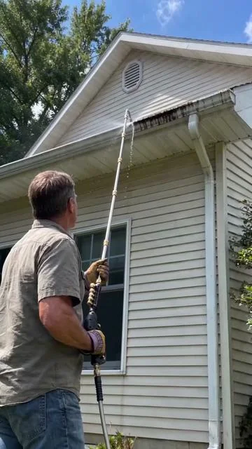 #powerwasher #guttercleaning  #pressurewasher #homemaintenance #exteriorcleaning 