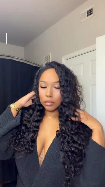 Recool Hair Beach Curly Half Wig!!! Obsessed with this curl ❤️‍🔥❤️‍🔥❤️‍🔥❤️‍🔥 @Recoolhair #recoolhair #halfwig #fyp #foryoupage 