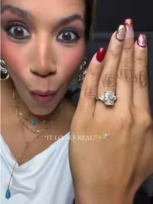 Tarnish free 5.0ct radiant cut engagement ring perfect to take to travel 💍✨ or any special occasion 💖  #statementring #affordableluxury #engagementring #ring #dealsforyoudays 