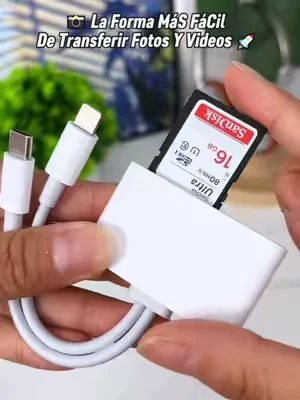 De tu cámara a tu teléfono en un instante. Tus fotos siempre contigo. #LectorSD #TransferenciaRapida #Fotografía #Video #MemoriaSD #Tecnología #Gadgets #iPhoneTips #AndroidTips #dealsforyoudays 