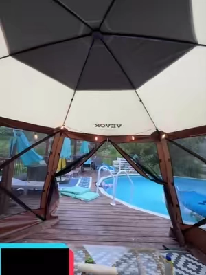 VEVOR 12x12 Pop-Up Camping Gazebo Screen Tent #VEVOR #CampingGazebo #ScreenTent #OutdoorShelter #CampingGear 