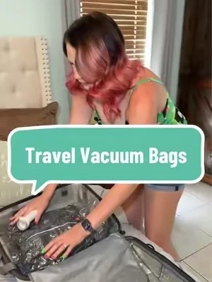 These vacuum bags save so much space when traveling @SherryFox #travel #vacuumbag 