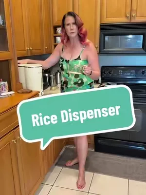 This rice dispenser is great in the kitchen @UFORU NEST #ricedispenser #kitchen 
