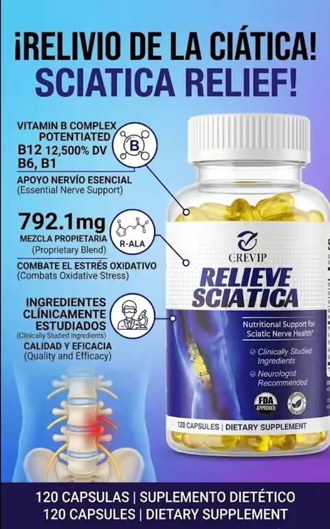 ¿Cansado de que ese malestar constante en la espalda baja y la pierna no te deje trabajar en paz o disfrutar con tus hijos y nietos? 😔❤️ Sabemos lo duro que trabajas cada día por tu familia, y tu cuerpo merece un respiro. No dejes que la incomodidad te detenga. Dale a tus nervios el apoyo natural que necesitan para recuperar tu bienestar y seguir adelante por los tuyos. 💪✨ 🛒 ¡Haz clic en el carrito naranja de aquí abajo 👇 para ver todos los detalles y ordenar el tuyo hoy mismo! Cuida de ti y de los que más amas. #TikTokShopUSA #fyp #supplementsthatwork #b12support 