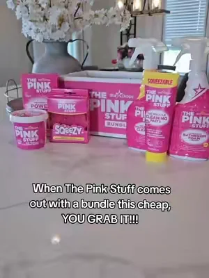 Such a great home essential kit!  Cleaning has never been this affordable!  #cleaning #thepinkstuff #SpringCleaning #cleaningtipsandtricks 