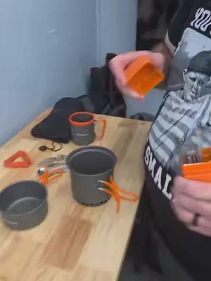 #outdoorcookware #campingcookware #campingpotset #campingpots #camping 