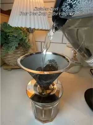 My coffee was delicious! So easy to use! 10/10 recommend! #pourovercoffee #coffeefilter 