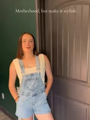 These are the cutest overalls ✨ #overalls #overallsoutfits #sahmootd 