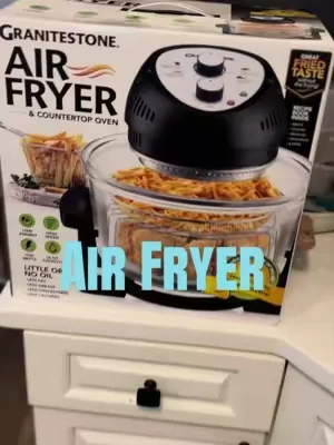I am pumped for this new air fryer! It’s going to do it all! #airfry #healthy #healthycooking #airfryer #food 