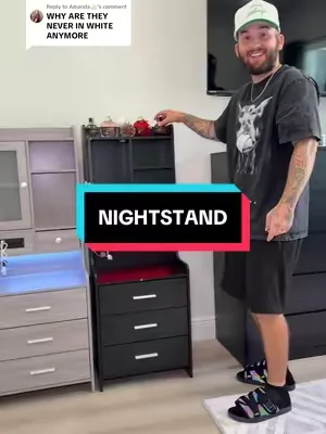 Replying to @Amanda🤙🏻 #bedsidetable #nightstand #lednightstand #bedside #sidetable 