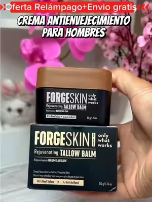 FORGE SKIN Defensa de las arrugas y crema hidratante natural antienvejecimiento de sebo de res para hombres - Bálsamo facial Crema para el cuidado de la piel para piel seca y áspera Loción facial para hombres a base de sebo para hidratación Firmeza Reparación de arrugas y brillo Miel Jojoba Hidratante Piel suave Humedad nutritiva#tdealsforyoudays 