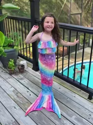 pov you made your daughter's mermaid dreams come true 🧜‍♀️☀️🐚❤️ #summer #toddlersoftiktok  #mermaid  #mermaidtail  #girltoys 