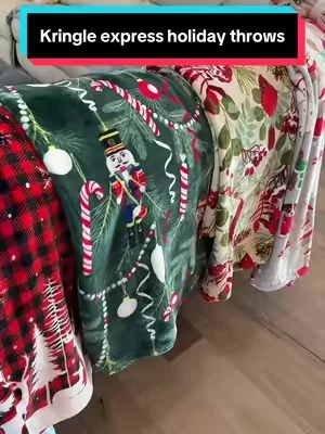 Kringle express holiday throws! #blanket #dealsforyoudays #christmasinjuly #qvc #blankets @QVC, Inc  @QVC Home 