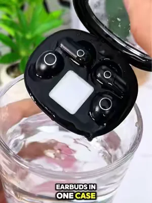 Forget bulky earbuds. These tiny L-shaped earbuds disappear in your ear but deliver big sound. 👂✨ #InvisibleEarbuds #earbuds #MiniTech #NoiseCancelling #dealsforyoudays  