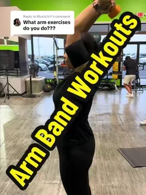Replying to @MustLIVV arm band workouts #teelatok #workingoutwithteela #armslimming #armband #armtoning 