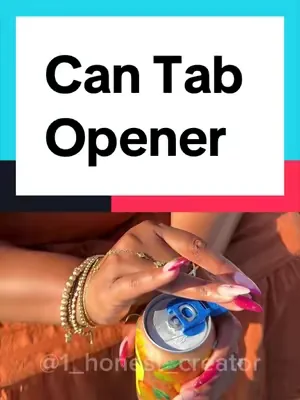 These little can tab openers are so convenient #CanTabOpener #DrinkTabCover #CanHack #NoNailDamage #BeverageProtection