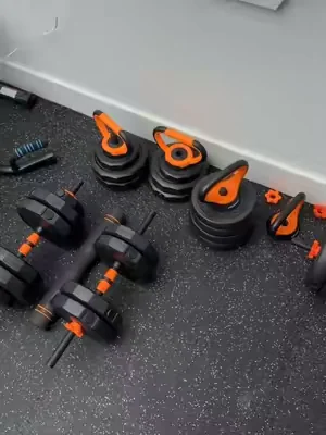 at home gym made easy #dumbells #kettlebell #barbell #homegym #workoutequipment 