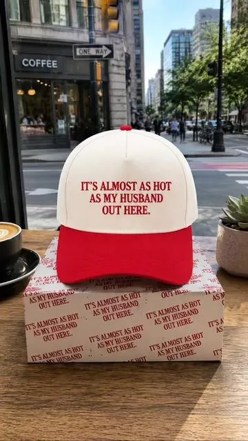 Almost As Hot As My Husband Embroidered Hat #husbandwife #hat #fyp 