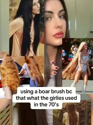 The bristles naturally grab and distribute oils from your scalp down the length of your hair shaft🧜🏼‍♀️ used in the 70’s before crappy plastic brushes became a thing!  Love investing in good quality everyday items, always makes the biggest difference! @BUR BUR #BurBur #boarbristlebrush #longhair #tiktokshopcreatorpicks #dealsforyoudays 