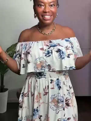 @AUSELILY AUSELILY Women's Off the Shoulder Mini Dress - Floral Print, Casual Style, Summer Wear, Womenswear #TikTokShopSummerTurnUp #DealsForYouDays #Summervibes #shippedbytiktok 