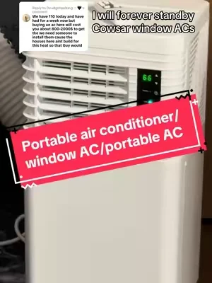Replying to @Deadgirlwalking🫥🖤 #PortableAirConditioner #PortableAC #WindowAC #WindowAirConditioner #AirConditioner 