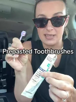 These prepasted toothbrushes come individually wrapped too so they're even easier to throw in your bag! #toothbrush #prepastedtoothbrush #traveltoothbrush #onthegotoothbrush @GuruNanda LLC 