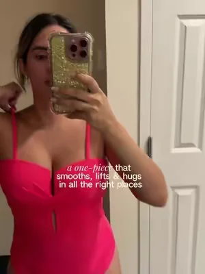 Who said a one-piece can’t be snatching? 👀 This swimsuit has built-in shapewear, padding, and the most flattering fit that smooths, supports, and hugs in all the right places. Confidence boost instantly 💕🏖️ #OnePieceSwimsuit #TummyControlSwimwear #ShapewearSwimsuit #summerwins #dealsforyoudays 