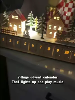 Advent calendar by Home reflections that lights up and plays music! #adventcalendar #dealsforyoudays #christmasinjuly #qvc #christmasdecor @QVC, Inc 