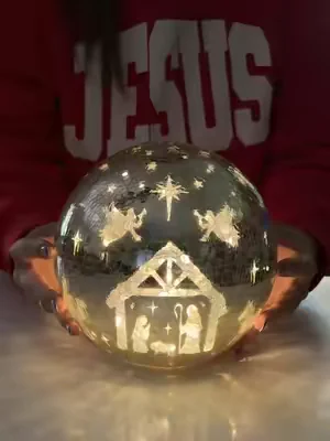 Some Christmas decorations are beautiful… but a few become part of your family’s story. ✨ This illuminated manger globe is one of those timeless pieces you’ll look forward to unpacking year after year. 🤍🎄 #christmasdecor #nativity #holidaydecor #HolidayHome #ChristmasHome 
