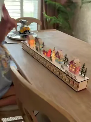 We are in love with this wooden Christmas village advent calendar #adventcalendar #christmasvillage #christmasdecor #dealsforyoudays #qvc  @QVC, Inc 