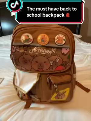 Replying to @highvibe44❌️ The capybara back to school backpack 🎒 @Fimibuke official #fimibuke #fimibukebackpack #backtoschoolhaul #capybara #backpacks 