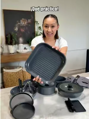 Me gustaron tanto las cazuelas de esta marca que ahora quise probar este set. ¡Qué práctico quedó para guardar! 😍🍳 #HomeEssentials #Cooking #Kitchen #DealsForYouDays 