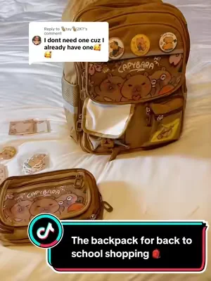 Replying to @🐒tay🐒2K? The must have back to school backpack 🎒 @Fimibuke official #fimibuke #fimibukebackpack #capybara #backtoschoolhaul #backpacks 