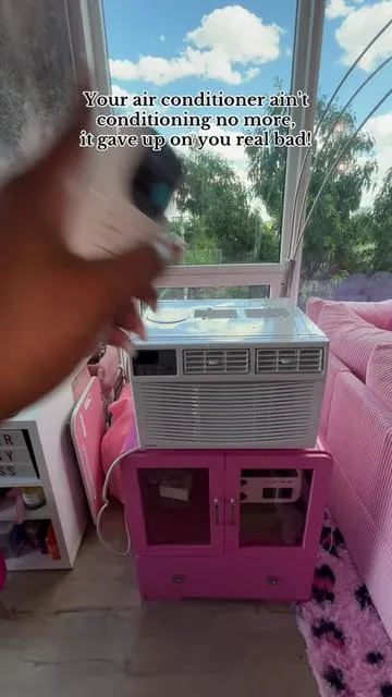 The air conditioner ain’t conditioning no more, upgrade to this #acunit #airconditioner #windowairconditioner #homefinds #staycool 