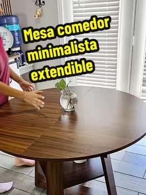 Extendable Round dining table #mesaextensible #diningtable #dealsforyoudays #Summerwins #goodquality 