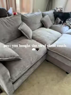 So comfortable. #couch #viral #livingroom #dealsforyoudays #summerwins 