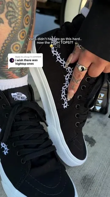 Replying to @𝓬𝓵𝓸𝓮𝔂:/ the sk8 hi version is sooo good 😮‍💨🖤 @vans #vans #altoutfits #altmom #darkaesthetics #blackoutfit 