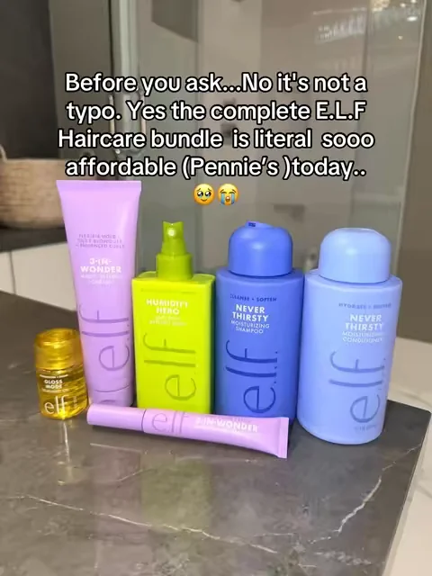 Wow! I didn't expect to love this haircare line this much! From the moisturizing shampoo + conditioner to the anti-frizz spray and styling products, this bundle has everything you need for softer, smoother-looking hair. And the bundle-exclusive treatment oil is such a nice bonus! Which product are you trying first? #elfcosmetics #elfhair #haircare #summeressentials #dealsforyoudays