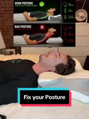 Replying to @denamarie pillow does a great job of taking the pressure off your shoulders while you sleep #cervicalpillow #healthysleep #neckpain #shoulderpain #backpainrelief 