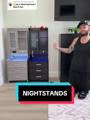 Replying to @herb nerd #bedsidetable #nightstand #lednightstand #bedside #sidetable 
