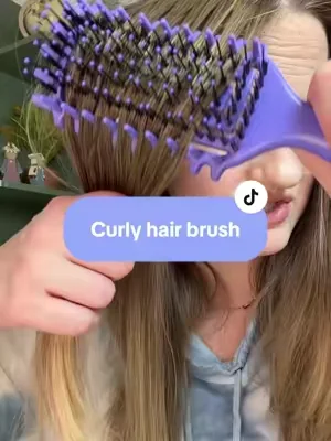 It’s been a learning curve for me having children with curly hair, this curly brush helps so much #curlyhair #curlyhairbrush #curlyhairtips #curlygirl #hairbrush 
