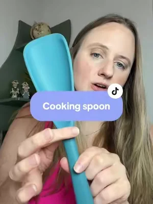 I reach for this spoon for everything #cookingspoon #kitchenhack #kitchentool #kitchenfinds #cooking 