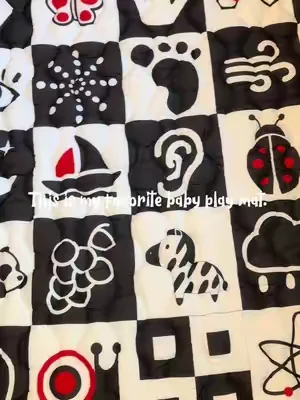 I love this machine washable baby play mat. #playmat #babyplaymat #nursery #dealsforyoudays #tummytime 