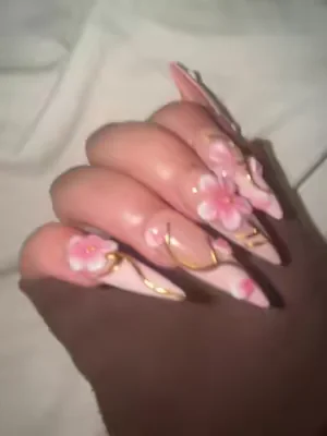 #nailtok #pressons #nailart #blossoms #fyp 