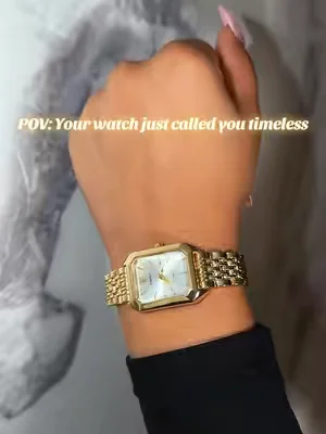 A literal MUST HAVE 😍😍  #dealsforyoudays #womenswatch #goldwatch #luxurywatch #luxury 