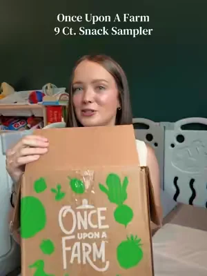 So excited about this snack bundle! My son absolutely loves these!  #onceuponafarm #babysnacks #toddlersnacks @Once Upon a Farm 