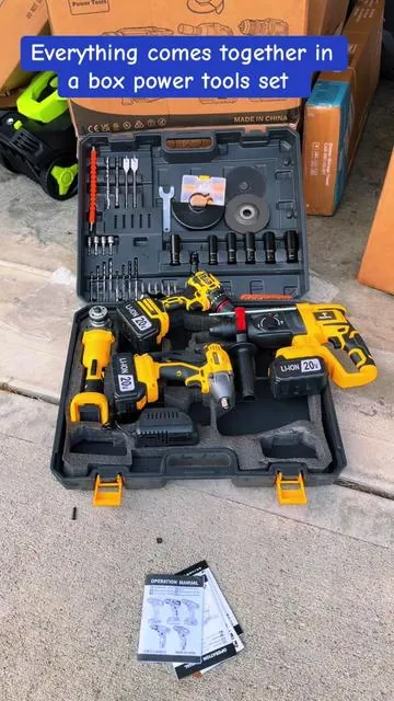 4 in 1 power tools set #toolbox #powertool #toolbox #foryoupage #toolset 