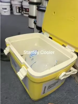 Shocked the ice is still there! #stanley #cooler 